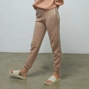 Lunya Restore Double Face Pima Cotton Pant in Large Ottium Tan